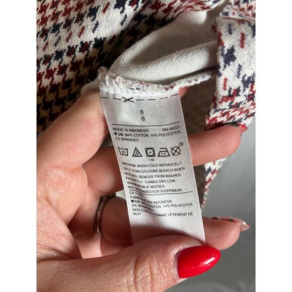 Janie and Jack Dress Girls Size 8 Pleated Skirt Ruffle Top Red White and Blue - Picture 3 of 6